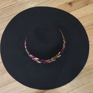 Missoni for Target Black and Pink Hat with Braided Band